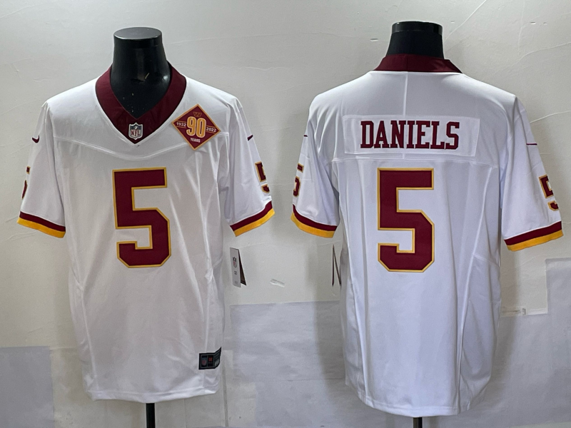 Men Washington Redskins #5 Daniels white Nike Limited NFL Jersey 001->washington redskins->NFL Jersey